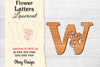 Flower Letters Laser Cut SVG Bundle