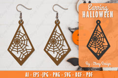Earring Halloween Lasercut SVG Bundle 132 - CraftNest - Digital Crafting and Art
