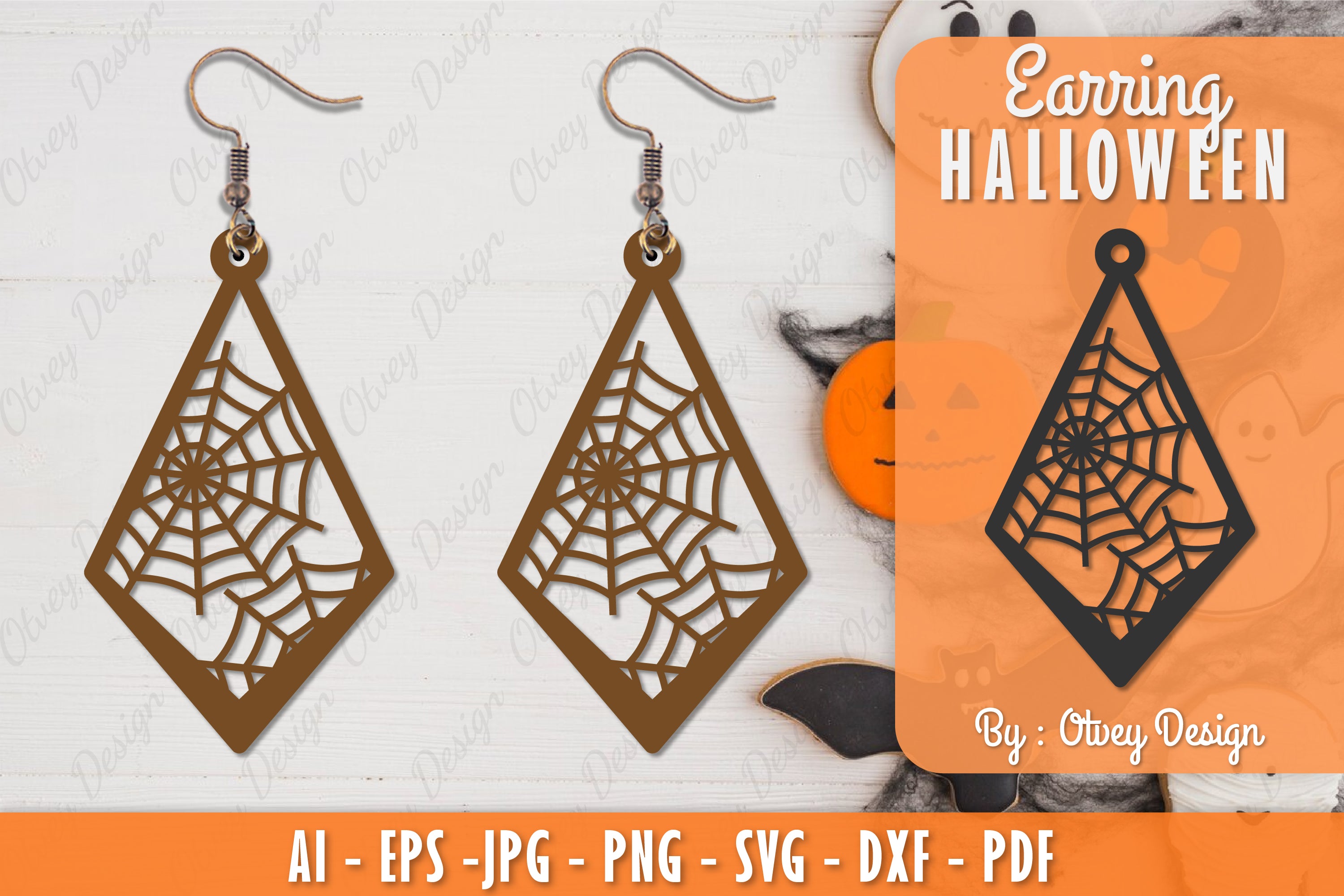 Earring Halloween Lasercut SVG Bundle 132 - CraftNest - Digital Crafting and Art