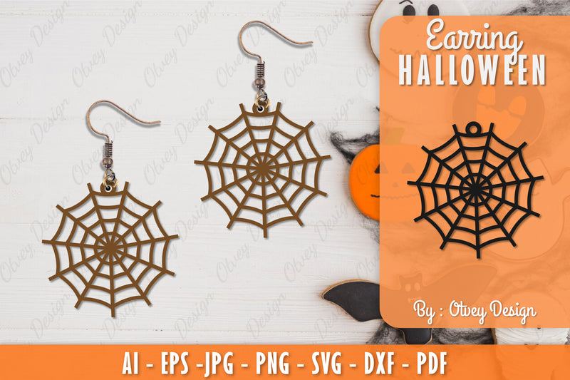 Earring Halloween Lasercut SVG Bundle 16 - CraftNest - Digital Crafting and Art