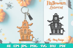 Keychain Halloween Lasercut SVG Bundle 247 - CraftNest - Digital Crafting and Art
