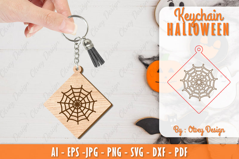Keychain Halloween Lasercut SVG Bundle 126 - CraftNest - Digital Crafting and Art