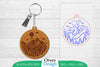 Keychain Sunset Mountain Lasercut SVG Bundle