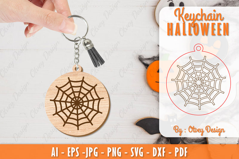 Keychain Halloween Lasercut SVG Bundle 43 - CraftNest - Digital Crafting and Art