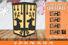 Christmas Lamp Lasercut SVG Bundle 17 - CraftNest - Digital Crafting and Art