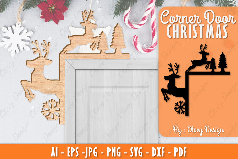 Christmas Corner Door SVG Bundle 17 - CraftNest - Digital Crafting and Art
