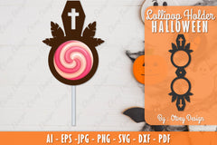 Halloween Lollipop Holder SVG Bundle 17 - CraftNest - Digital Crafting and Art