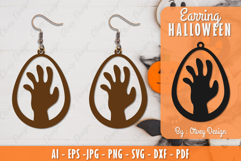 Earring Halloween Lasercut SVG Bundle 104 - CraftNest - Digital Crafting and Art