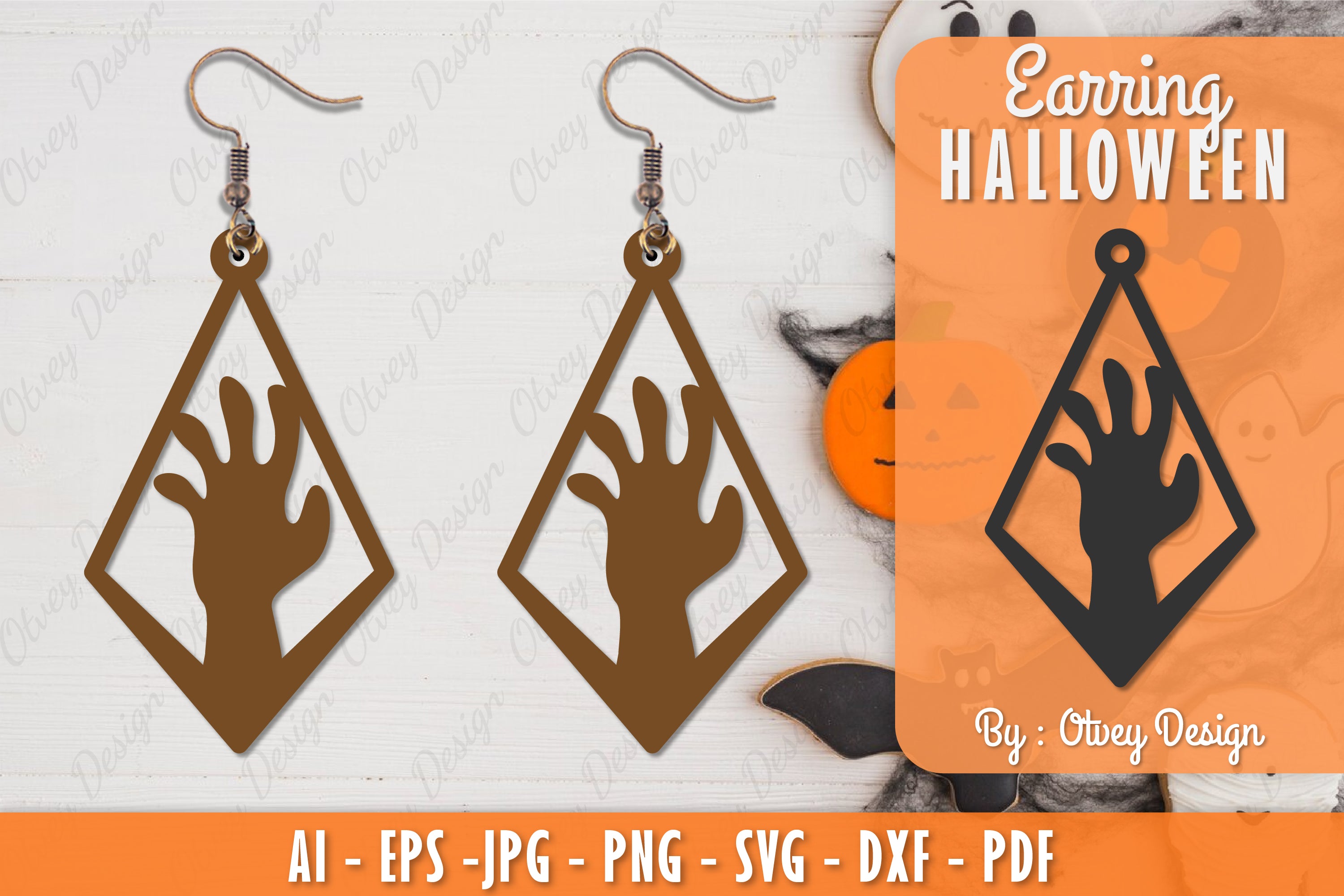 Earring Halloween Lasercut SVG Bundle 133 - CraftNest - Digital Crafting and Art