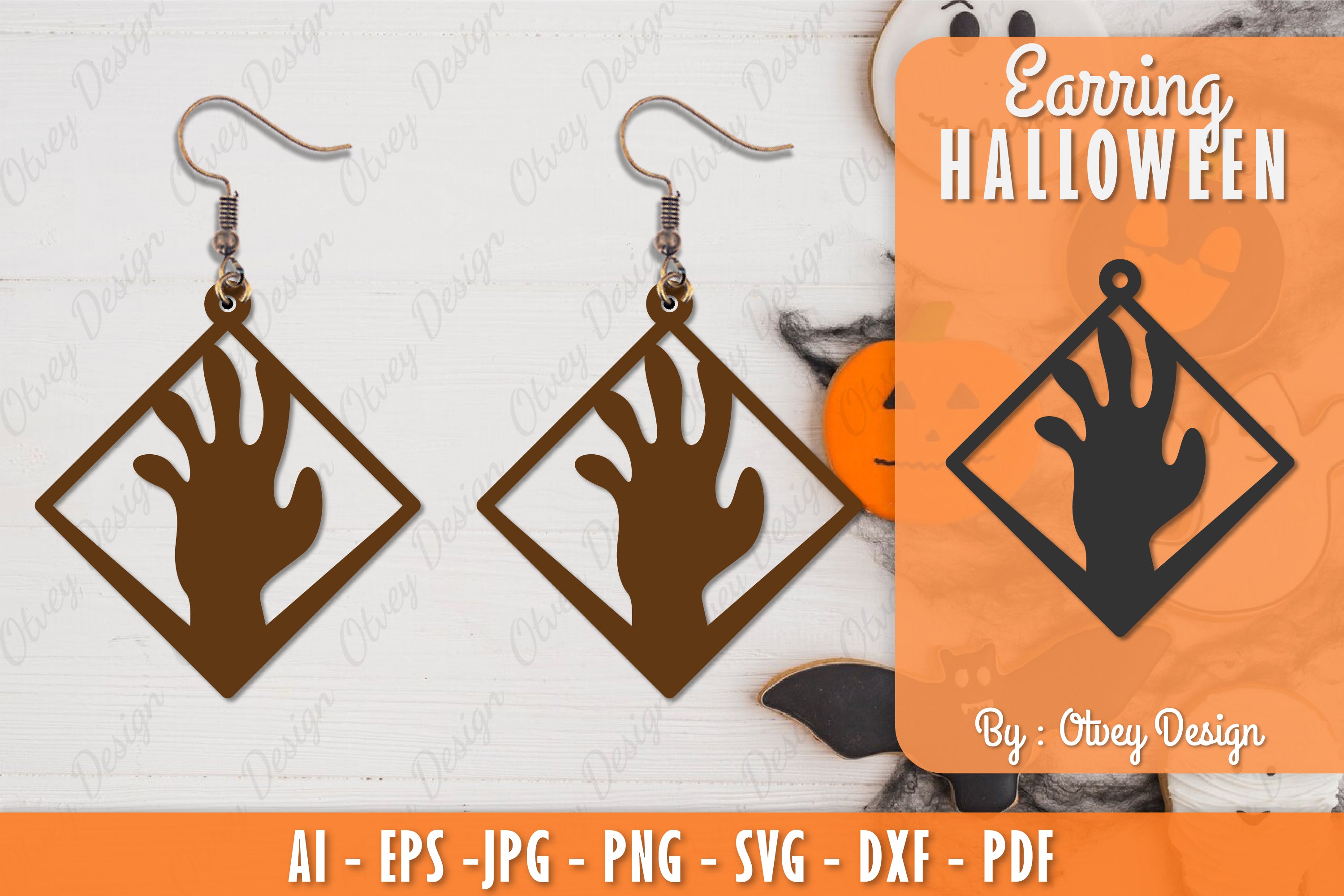 Earring Halloween Lasercut SVG Bundle 219 - CraftNest - Digital Crafting and Art