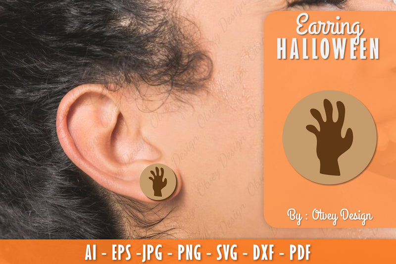 Earring Halloween Lasercut SVG Bundle 76 - CraftNest - Digital Crafting and Art