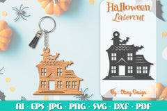 Keychain Halloween Lasercut SVG Bundle 248 - CraftNest - Digital Crafting and Art