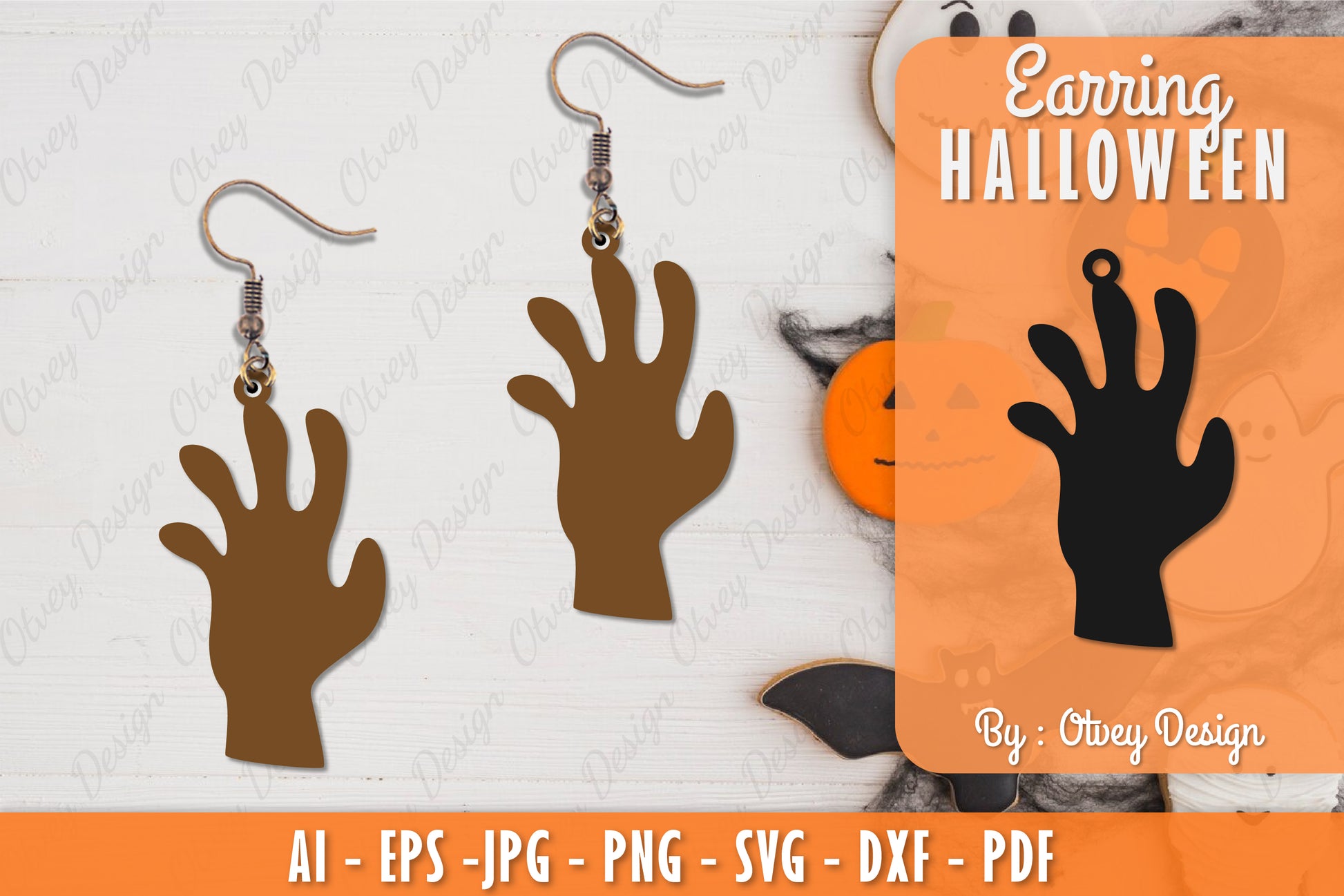 Earring Halloween Lasercut SVG Bundle 17 - CraftNest - Digital Crafting and Art