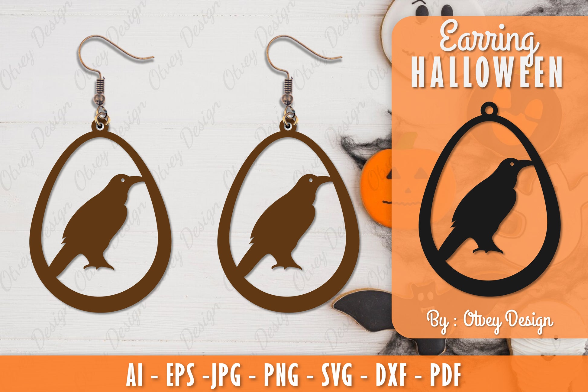 Earring Halloween Lasercut SVG Bundle 105 - CraftNest - Digital Crafting and Art
