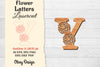 Flower Letters Laser Cut SVG Bundle