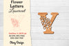Flower Letters Laser Cut SVG Bundle