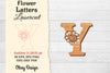 Flower Letters Laser Cut SVG Bundle