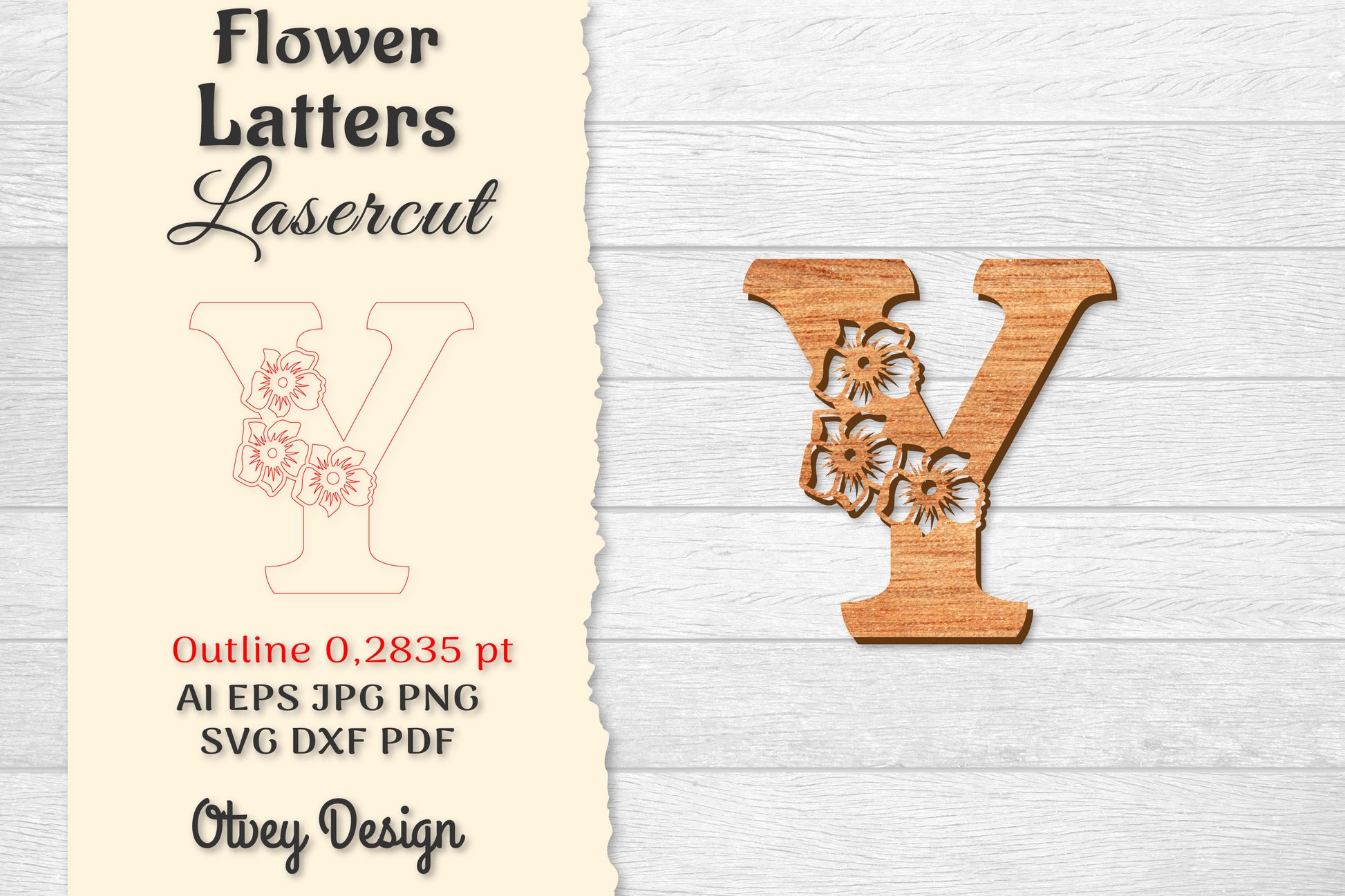 Flower Letters Laser Cut SVG Bundle 140 - CraftNest - Digital Crafting and Art