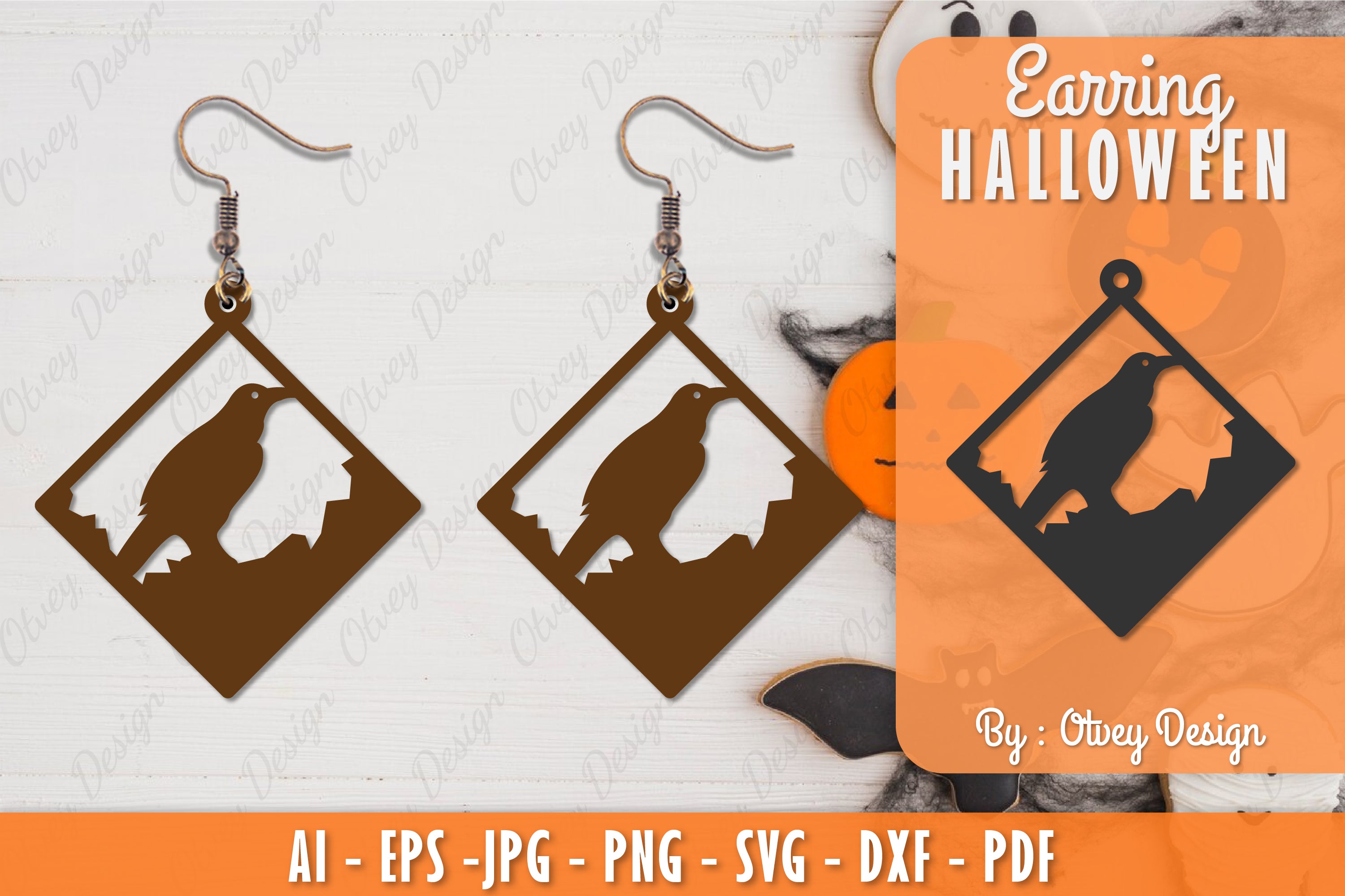 Earring Halloween Lasercut SVG Bundle 220 - CraftNest - Digital Crafting and Art