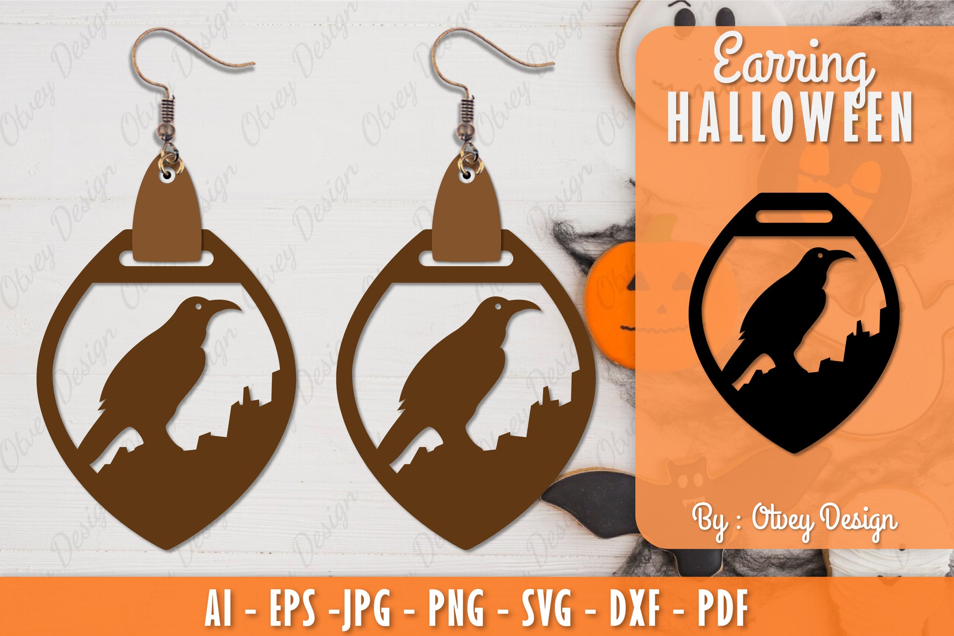 Earring Halloween Lasercut SVG Bundle 279 - CraftNest - Digital Crafting and Art