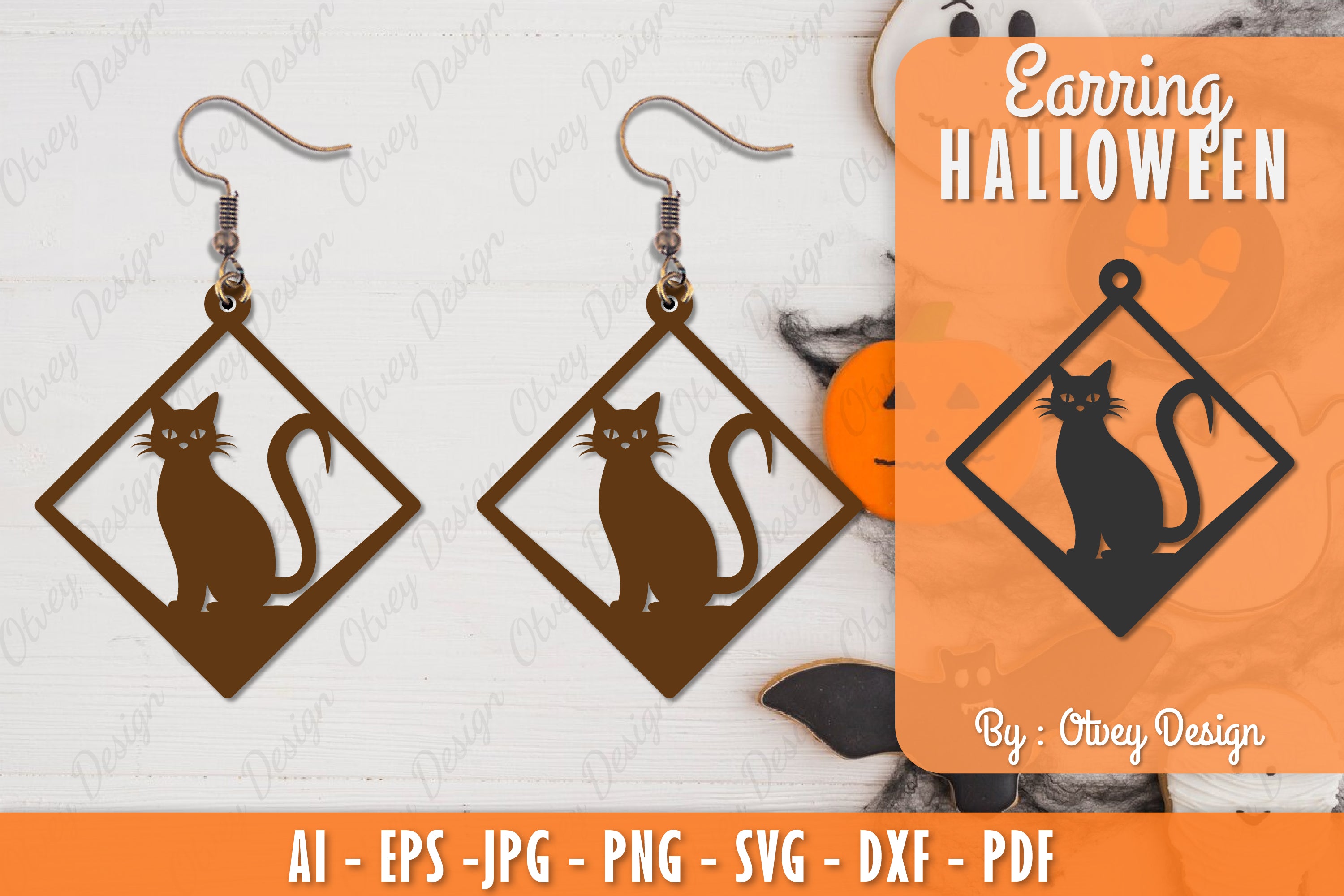 Earring Halloween Lasercut SVG Bundle 221 - CraftNest - Digital Crafting and Art