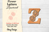 Flower Letters Laser Cut SVG Bundle