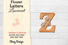 Flower Letters Laser Cut SVG Bundle