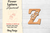 Flower Letters Laser Cut SVG Bundle