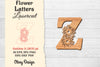 Flower Letters Laser Cut SVG Bundle