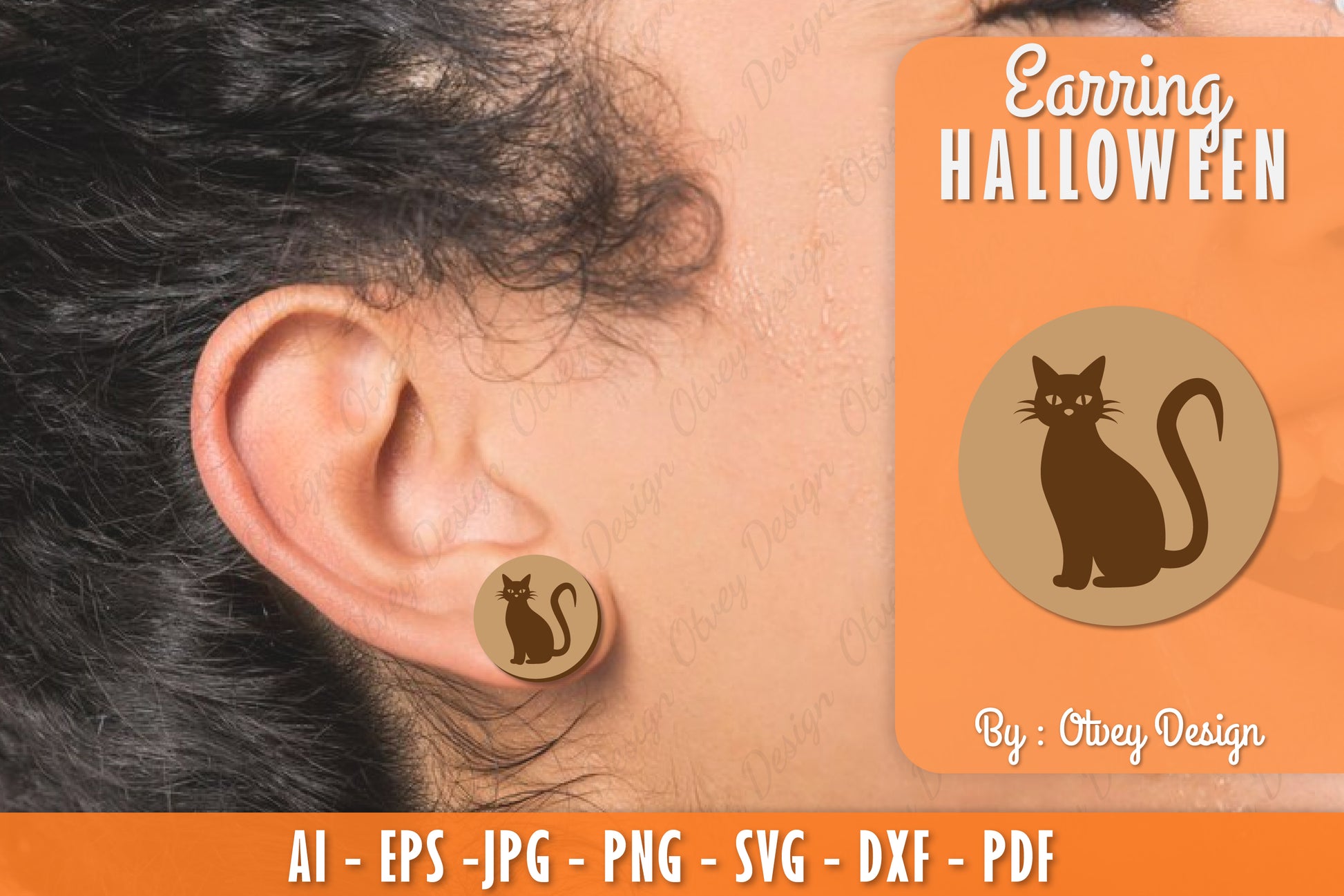 Earring Halloween Lasercut SVG Bundle 78 - CraftNest - Digital Crafting and Art