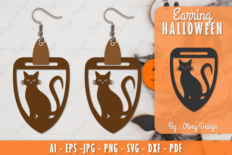 Earring Halloween Lasercut SVG Bundle 251 - CraftNest - Digital Crafting and Art