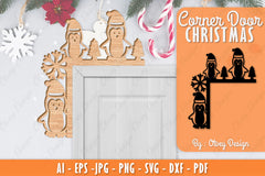 Christmas Corner Door SVG Bundle 19 - CraftNest - Digital Crafting and Art