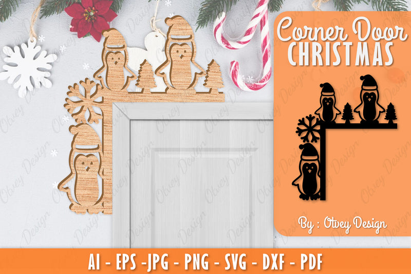 Christmas Corner Door SVG Bundle 19 - CraftNest - Digital Crafting and Art