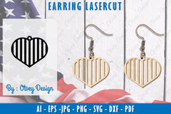 4th of July Earring SVG Bundle 19 - CraftNest - Digital Crafting and Art