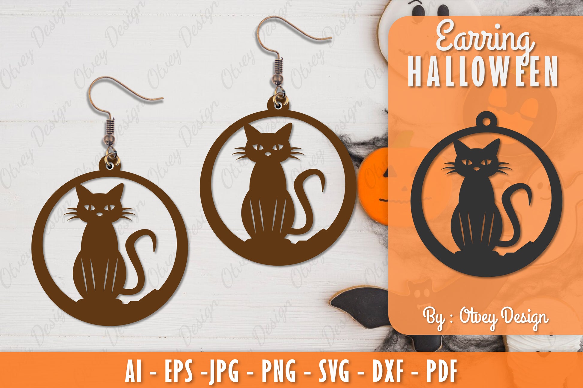 Earring Halloween Lasercut SVG Bundle 194 - CraftNest - Digital Crafting and Art
