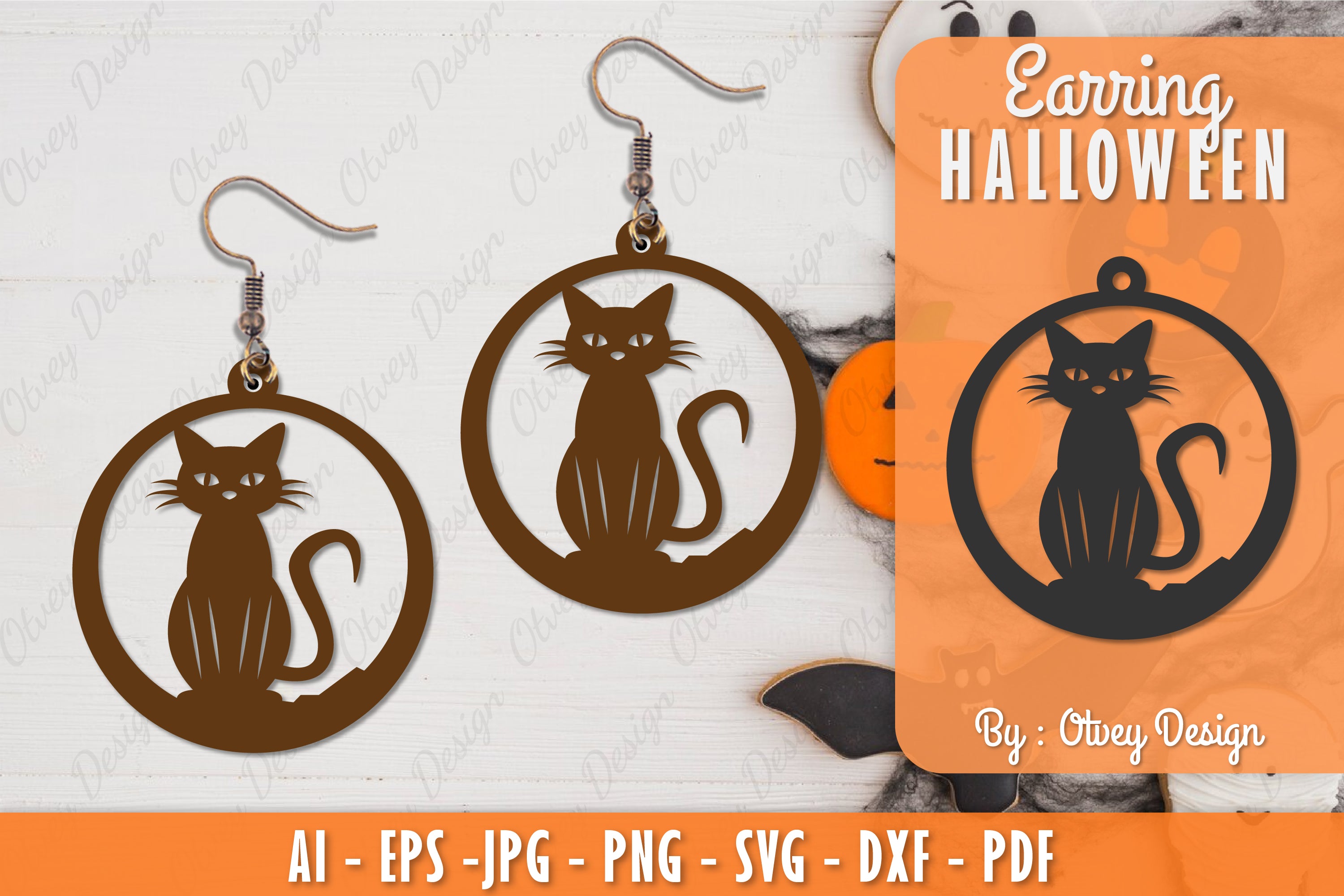 Earring Halloween Lasercut SVG Bundle 194 - CraftNest - Digital Crafting and Art