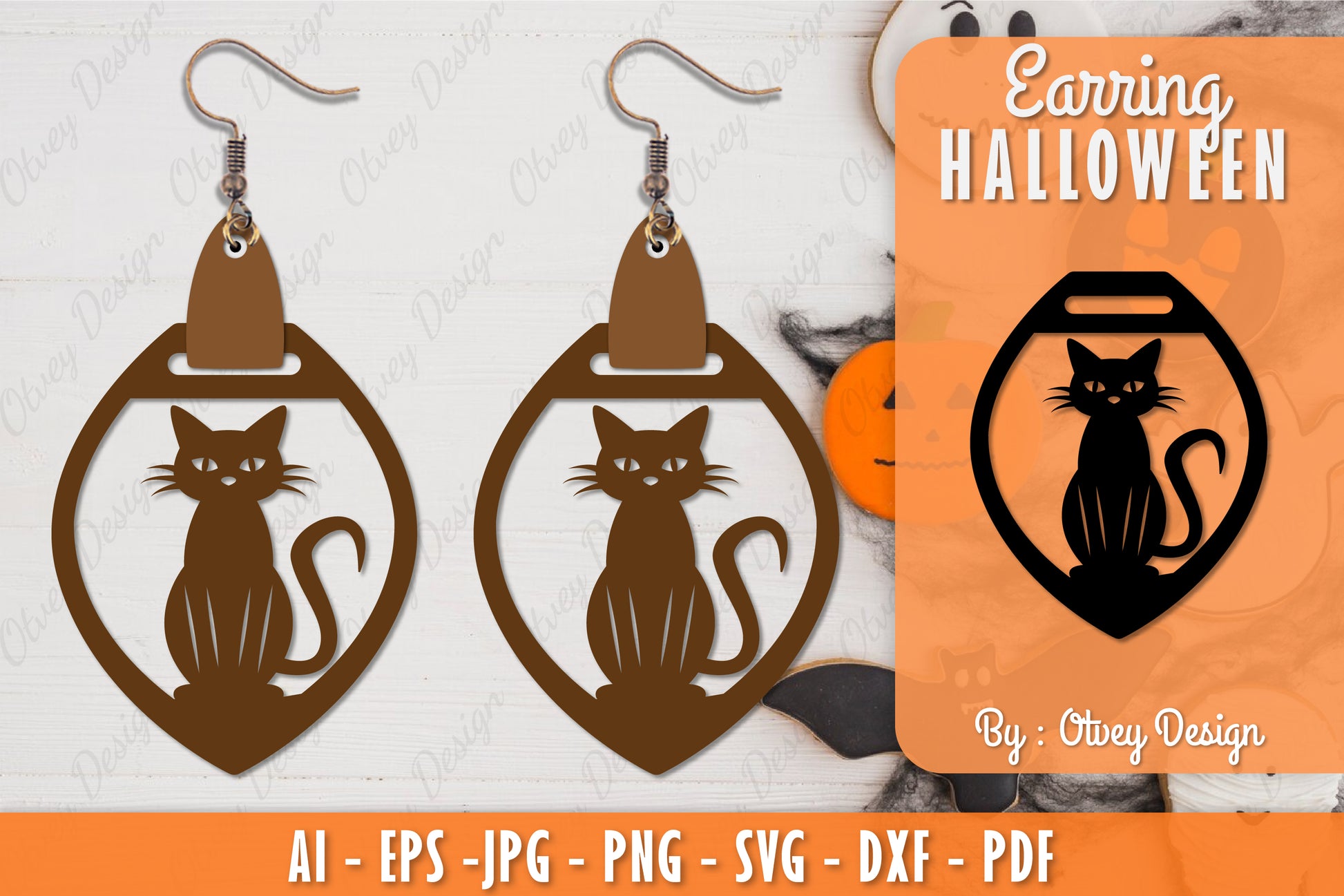 Earring Halloween Lasercut SVG Bundle 281 - CraftNest - Digital Crafting and Art