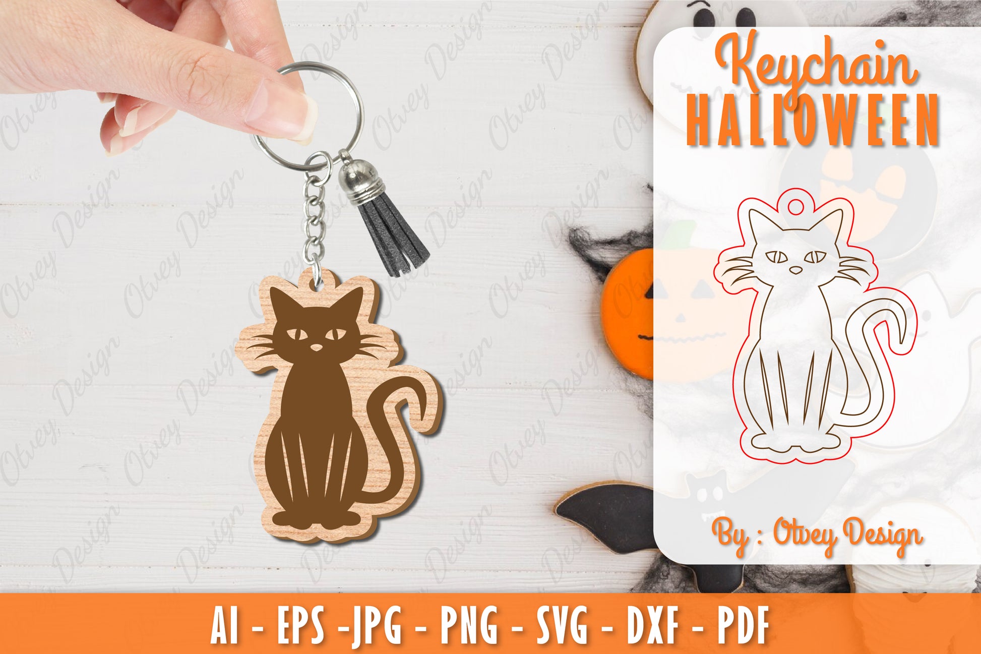 Keychain Halloween Lasercut SVG Bundle 20 - CraftNest - Digital Crafting and Art