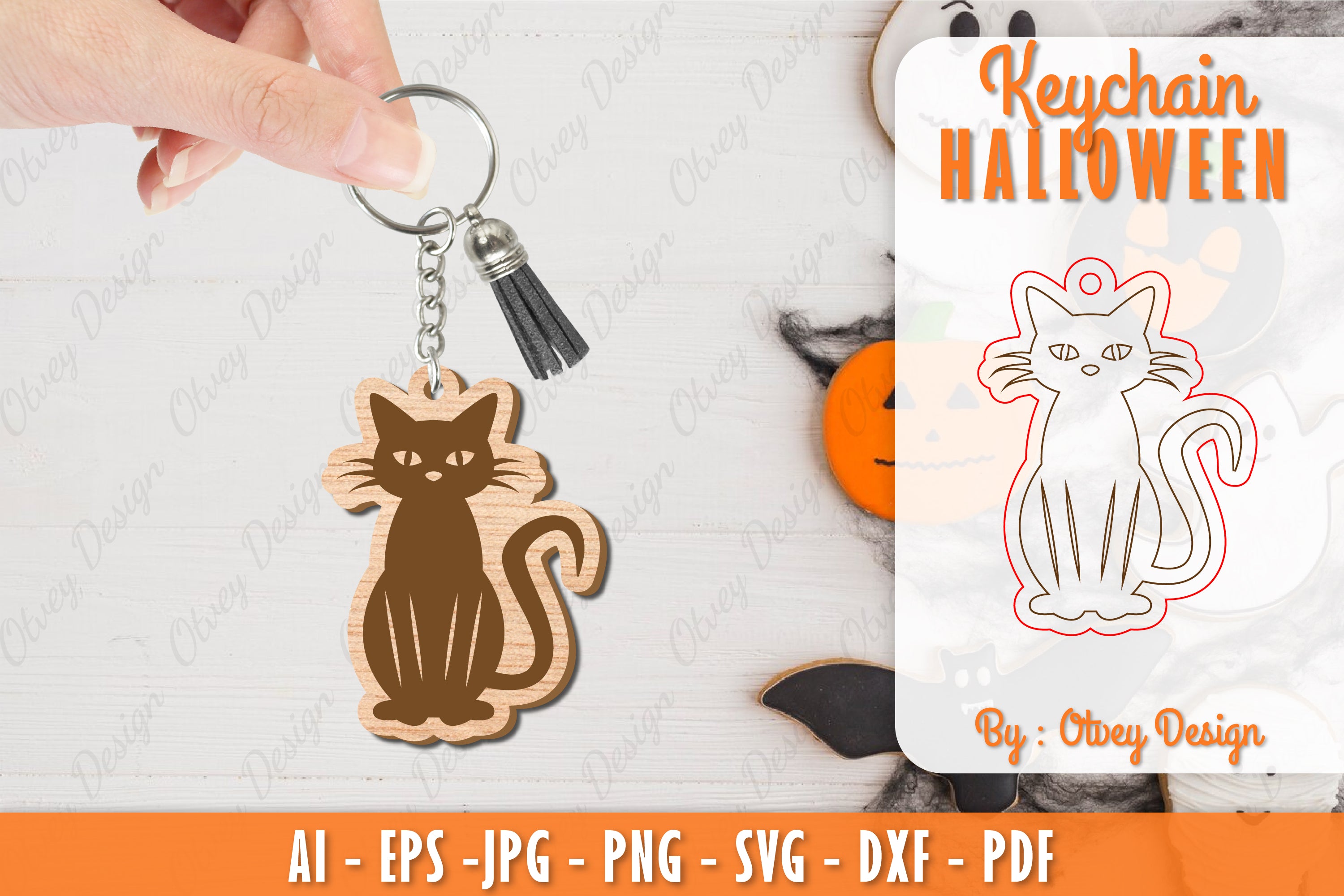 Keychain Halloween Lasercut SVG Bundle 20 - CraftNest - Digital Crafting and Art