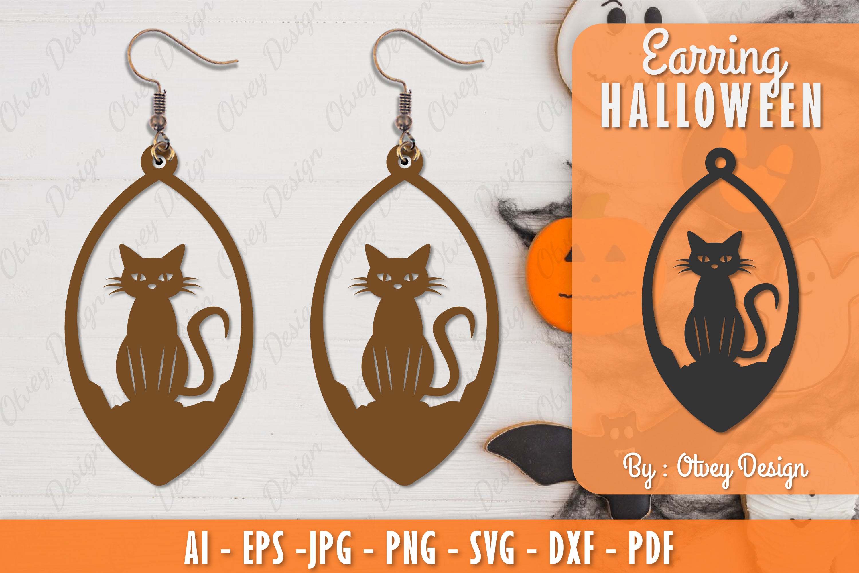 Earring Halloween Lasercut SVG Bundle 164 - CraftNest - Digital Crafting and Art