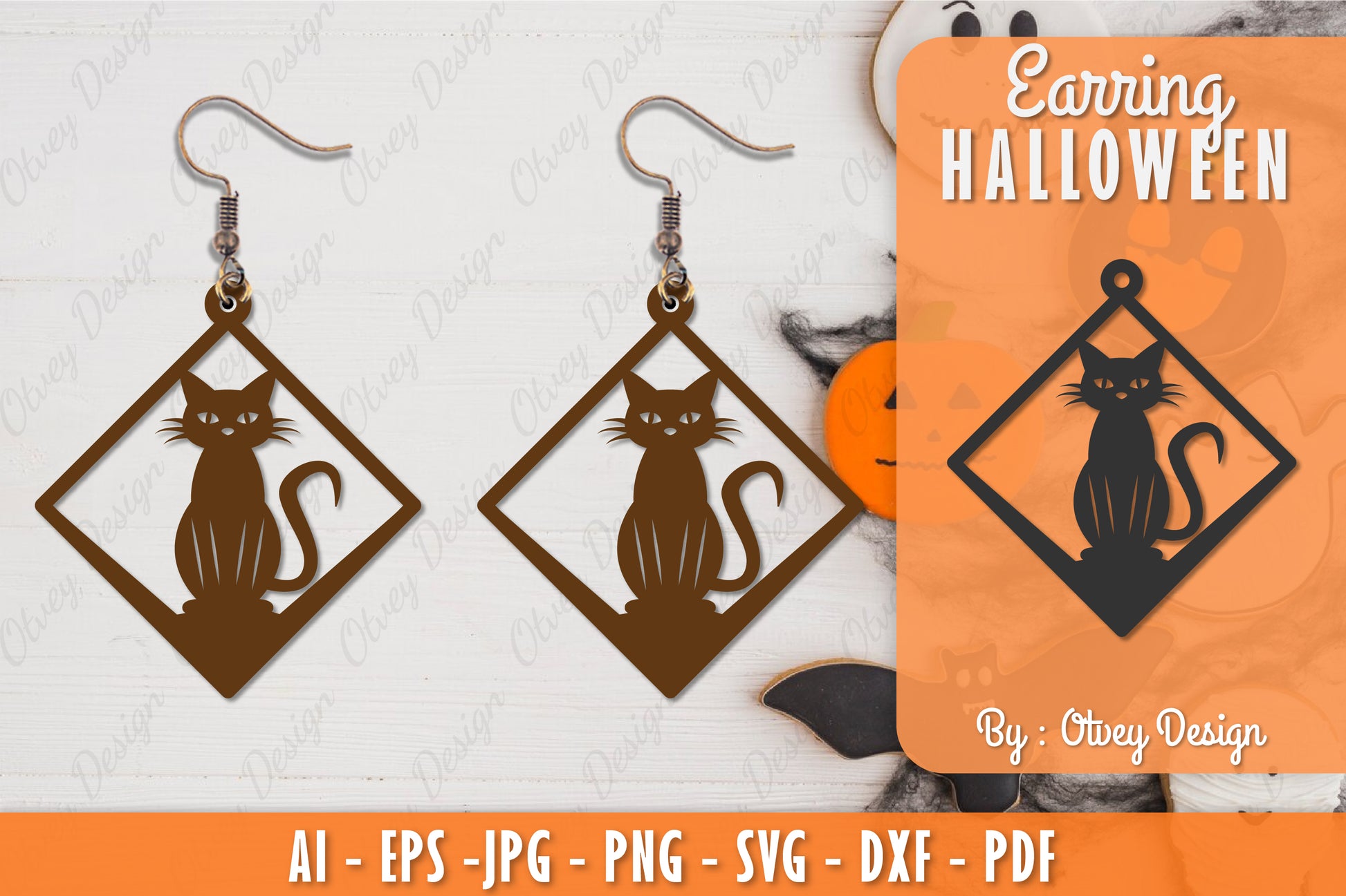 Earring Halloween Lasercut SVG Bundle 222 - CraftNest - Digital Crafting and Art