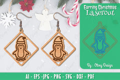 Christmas Earrings SVG Bundle 8 - CraftNest - Digital Crafting and Art