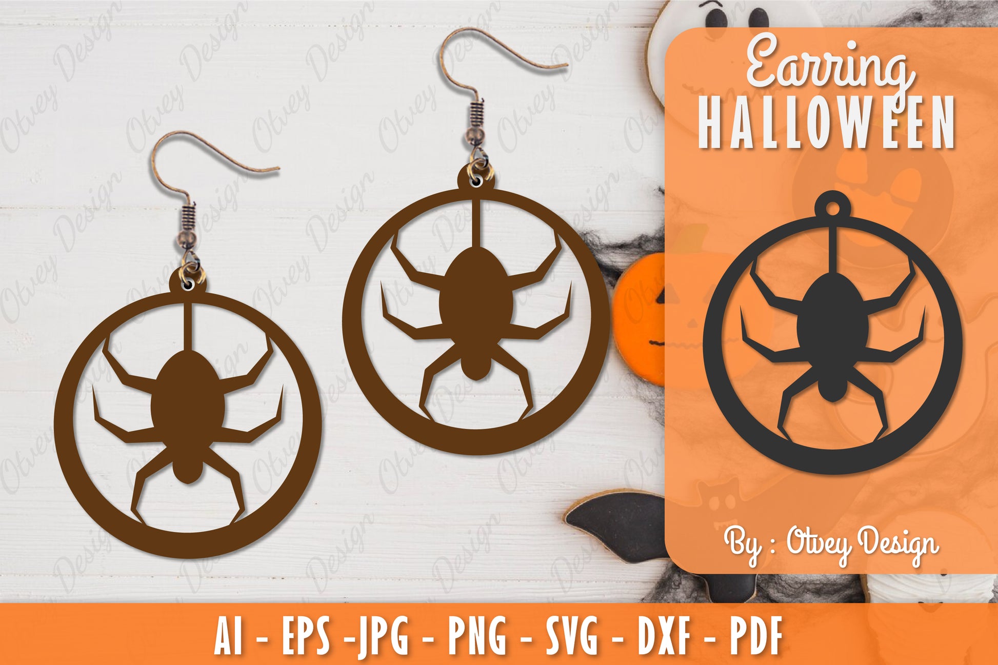 Earring Halloween Lasercut SVG Bundle 195 - CraftNest - Digital Crafting and Art