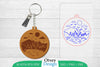 Keychain Sunset Mountain Lasercut SVG Bundle