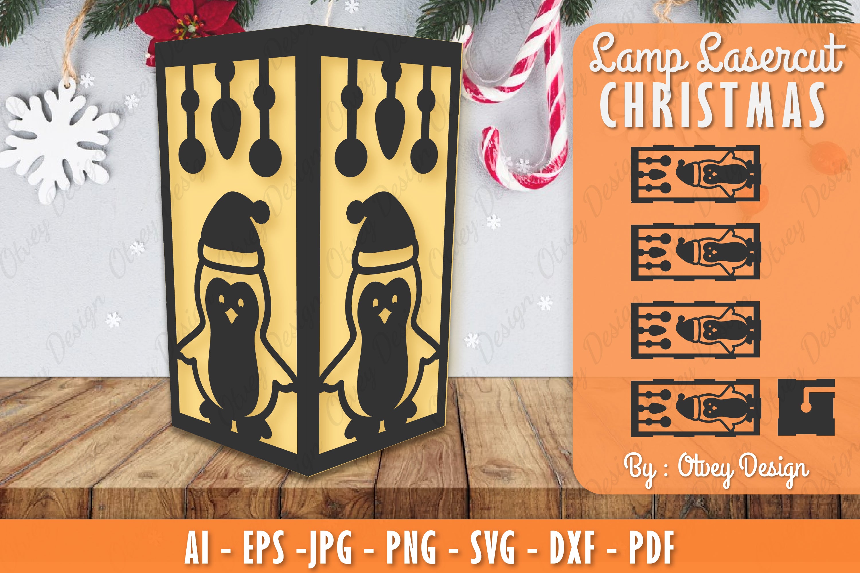 Christmas Lamp Lasercut SVG Bundle 21 - CraftNest - Digital Crafting and Art