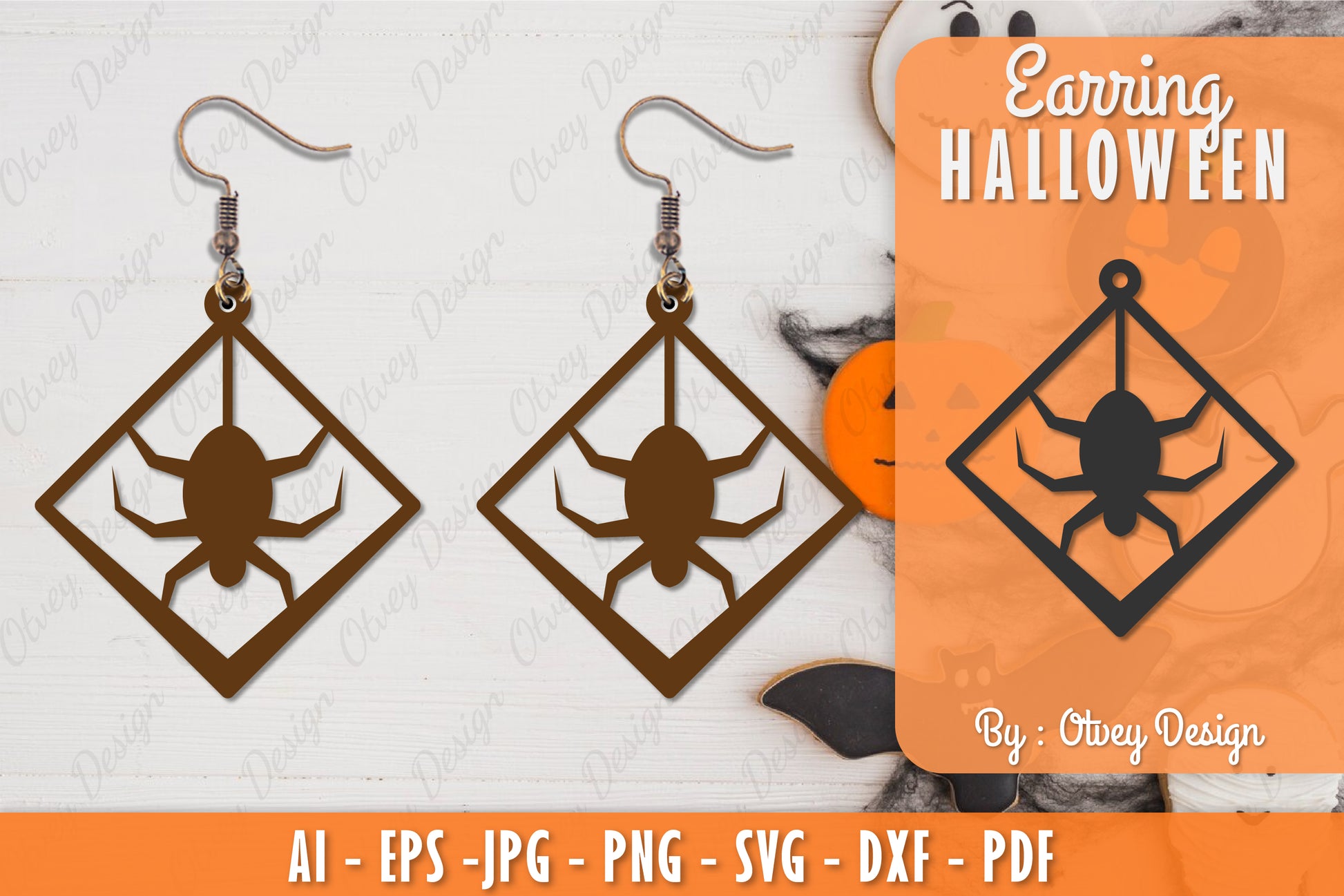 Earring Halloween Lasercut SVG Bundle 223 - CraftNest - Digital Crafting and Art