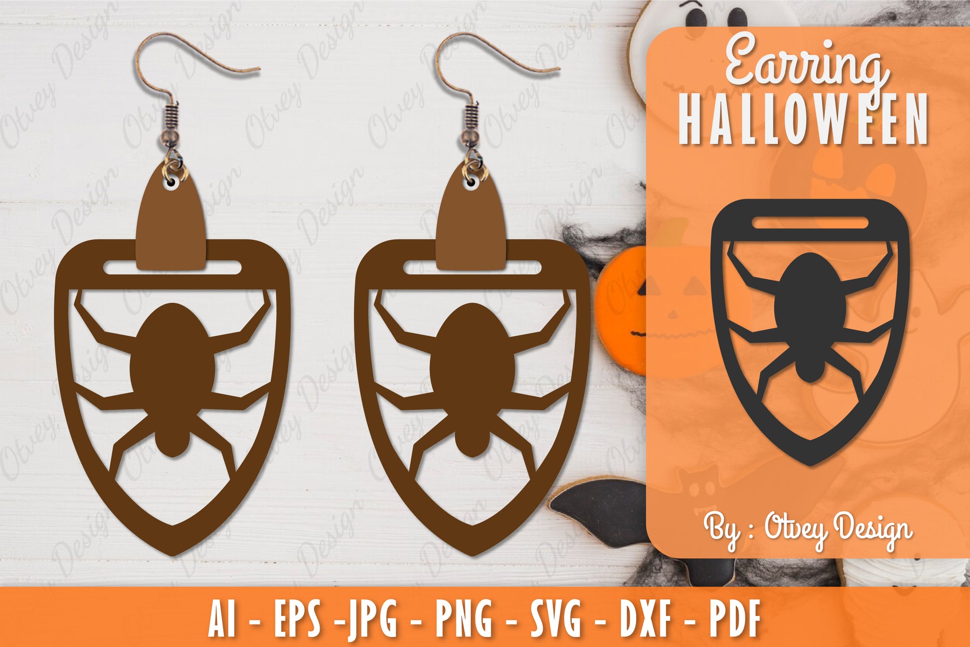 Earring Halloween Lasercut SVG Bundle 253 - CraftNest - Digital Crafting and Art