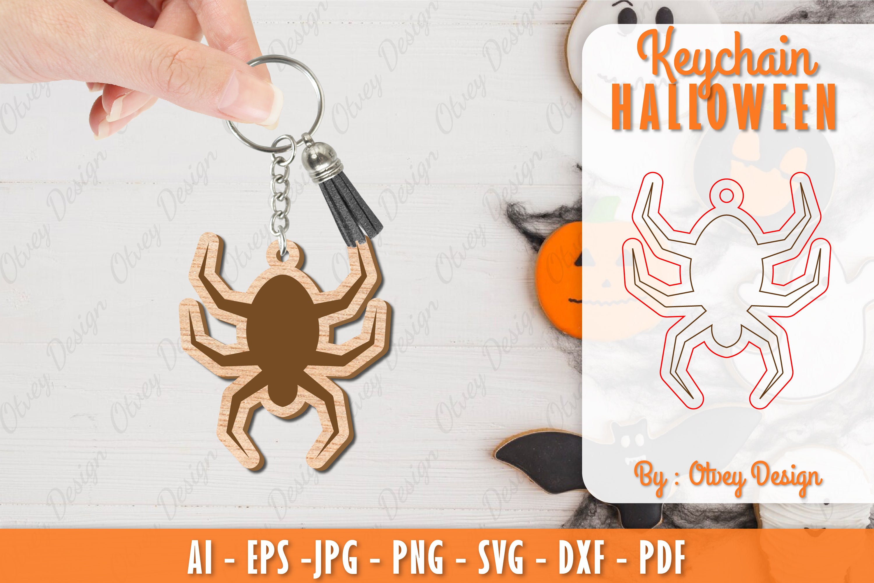 Keychain Halloween Lasercut SVG Bundle 21 - CraftNest - Digital Crafting and Art