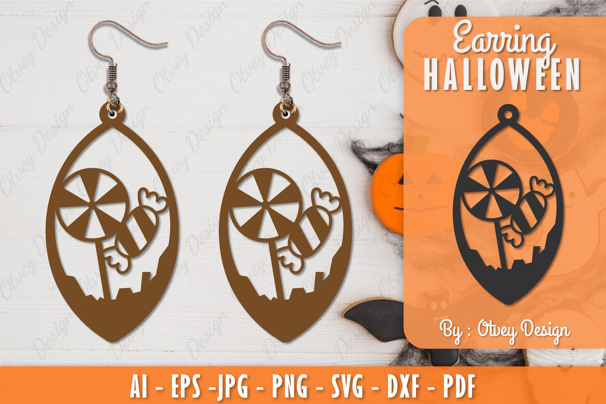 Earring Halloween Lasercut SVG Bundle 166 - CraftNest - Digital Crafting and Art