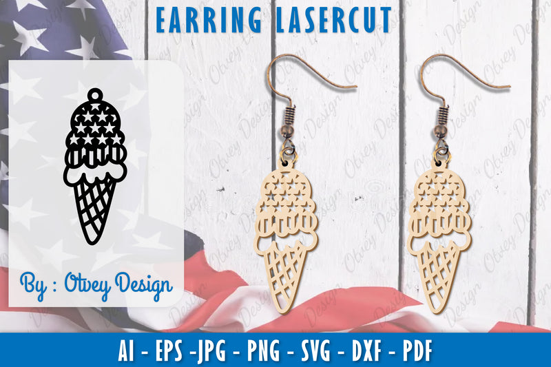 4th of July Earring SVG Bundle 22 - CraftNest - Digital Crafting and Art